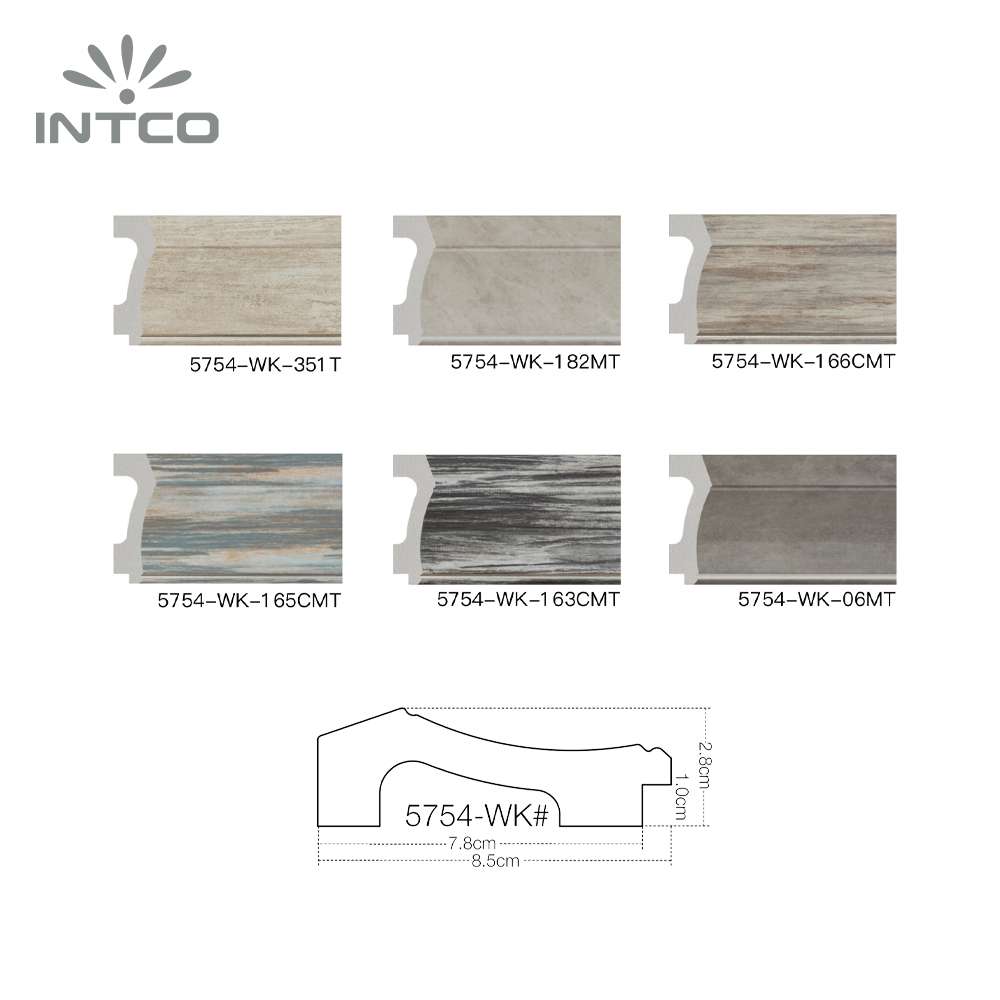 Intco picture frame moulding profiles & optional finishes